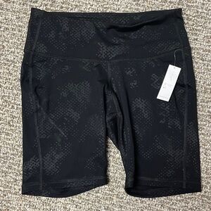 Old Navy Black Patterned Bike Shorts